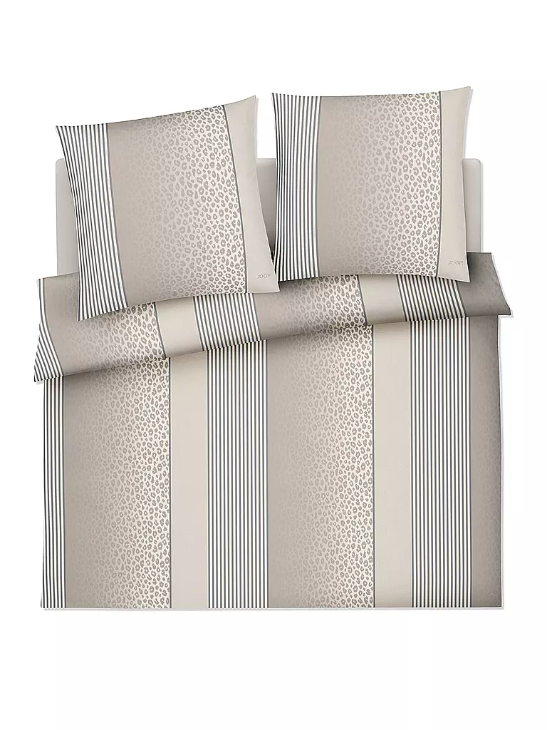 JOOP | Satin Bettwäsche LEO 70x90cm / 200x200cm Sand | beige