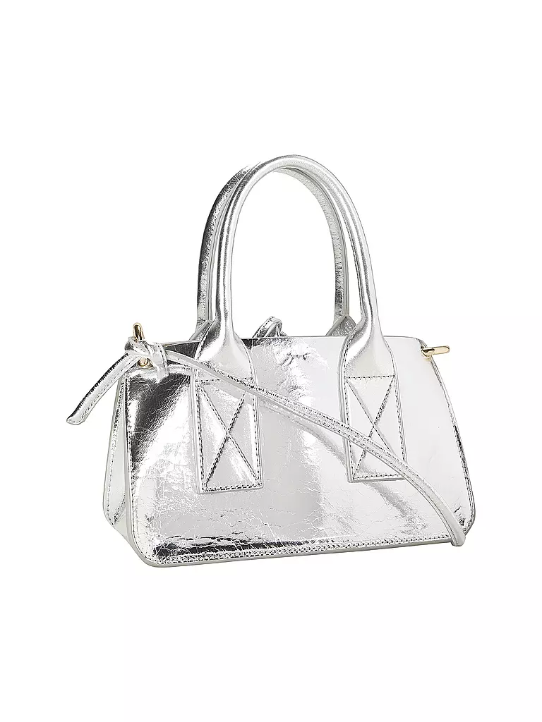 JULIA SKERGETH | Ledertasche - Shopper Small | silber