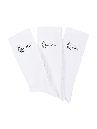 KARL KANI | Socken Signature Stripe 3-er Pkg. white