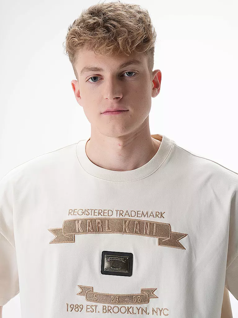 KARL KANI | T-Shirt  | creme