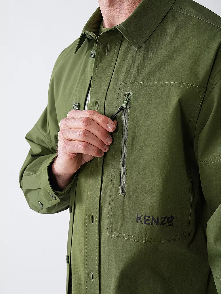 KENZO | Overshirt  | olive