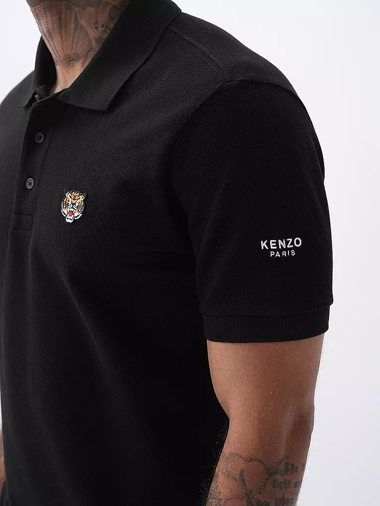 KENZO | Poloshirt LUCKY TIGER Slim Fit | hellblau