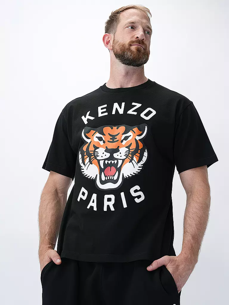 KENZO | T-Shirt LUCKY TIGER | hellblau