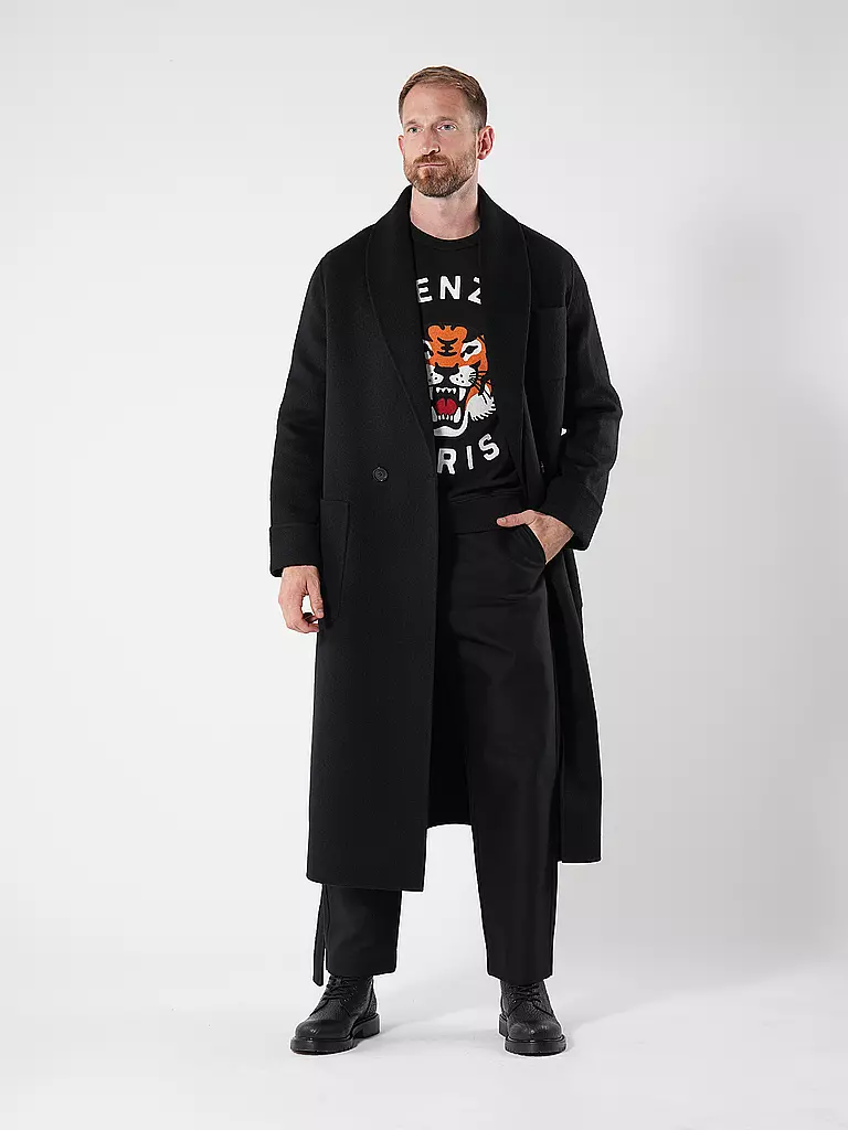 KENZO | Wollmantel | schwarz