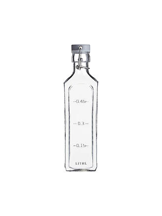 KILNER | Glasflasche mit Bügelverschluss 600ml eckig Glas