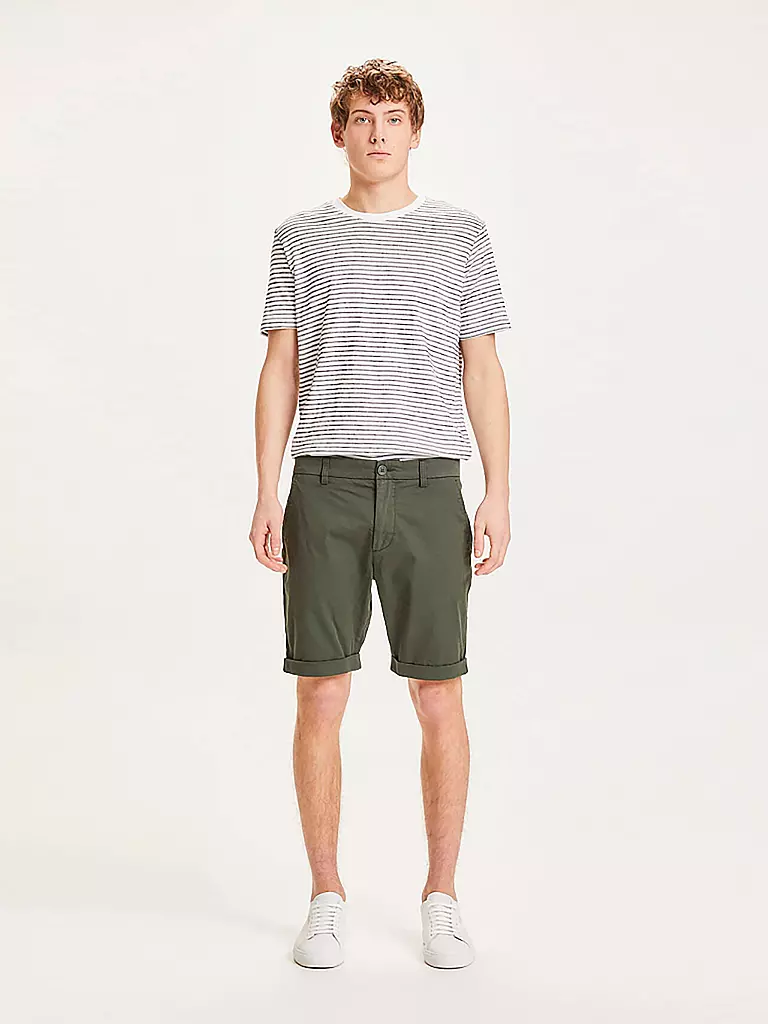 KNOWLEDGE COTTON APPAREL | Shorts CHUCK | olive