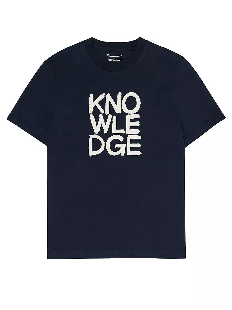 KNOWLEDGE COTTON APPAREL | T-Shirt  | blau