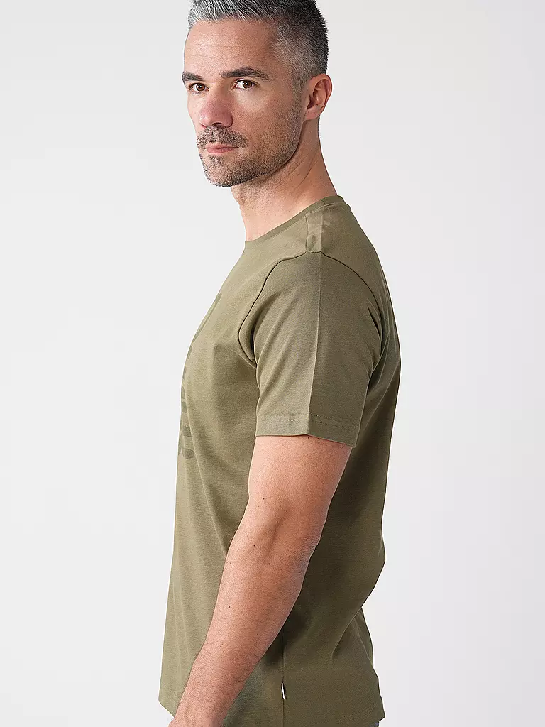 KNOWLEDGE COTTON APPAREL | T-Shirt  | olive