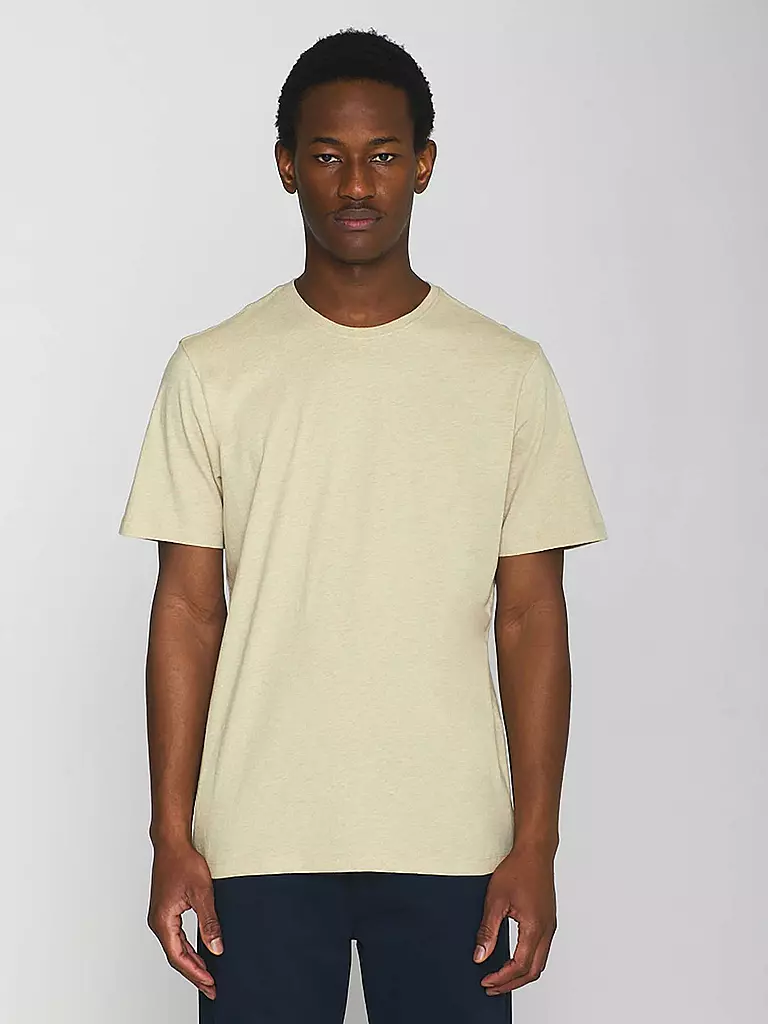 KNOWLEDGE COTTON APPAREL | T-Shirt ALDER | beige