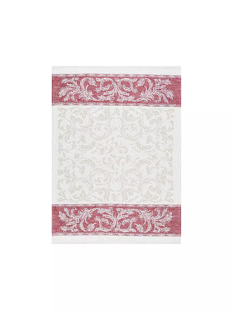 KRACHT | Halbleinen Geschirrtuch 50x70cm Paisley | rot