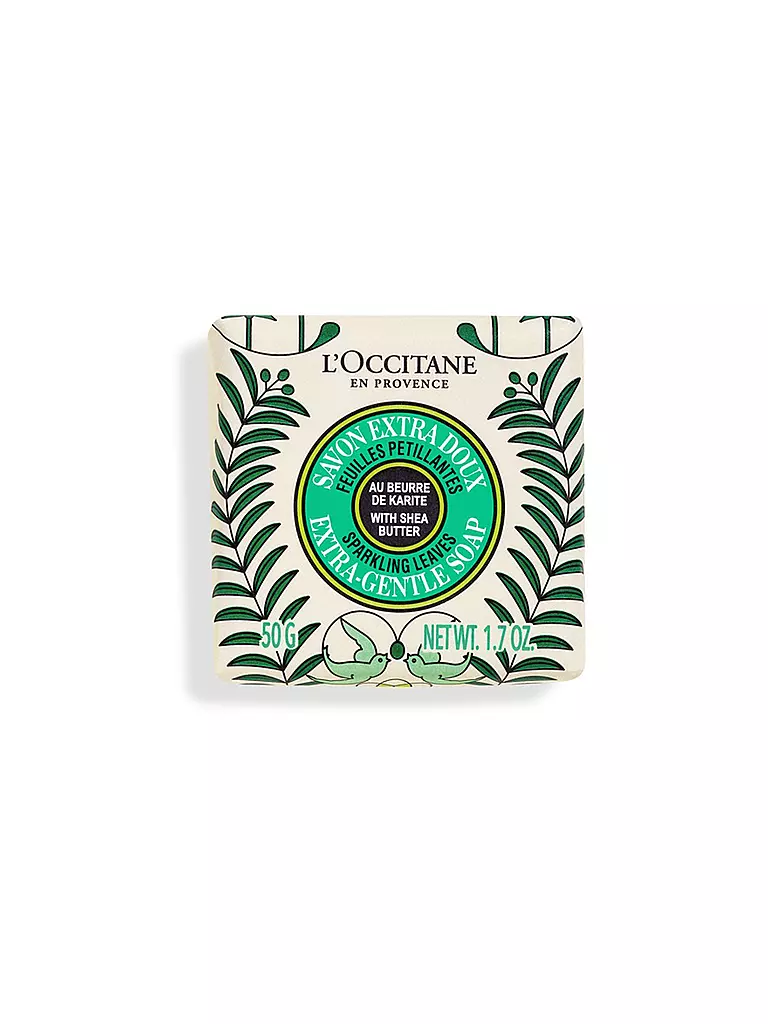 L'OCCITANE | >Sparkling Leaves Extra sanfte Seife 50g | dunkelgrün