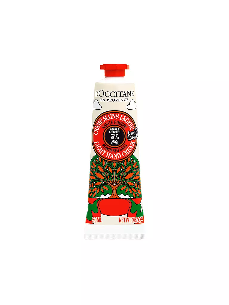 L'OCCITANE | Powdered Softness Leichte Handcrem 30ml | rot