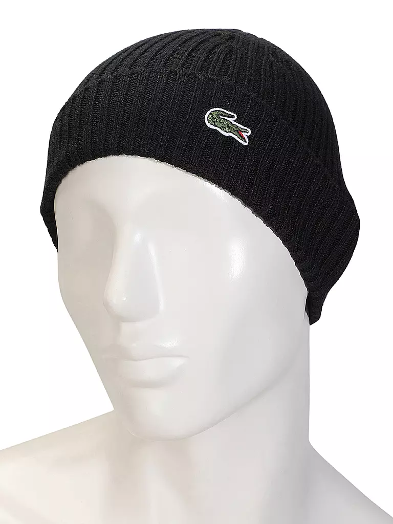 LACOSTE | Mütze - Beanie | schwarz