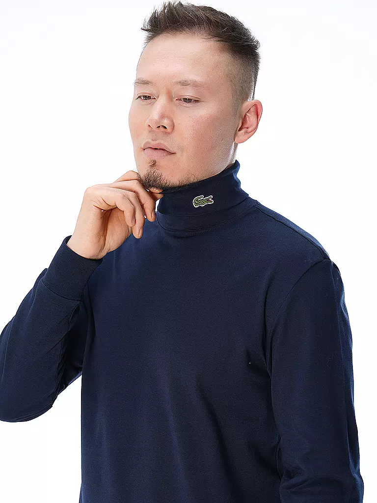 LACOSTE | Rollkragenshirt | blau