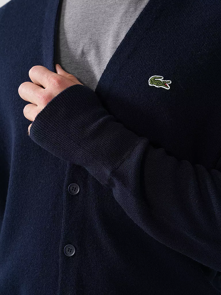 LACOSTE | Strickjacke | dunkelblau