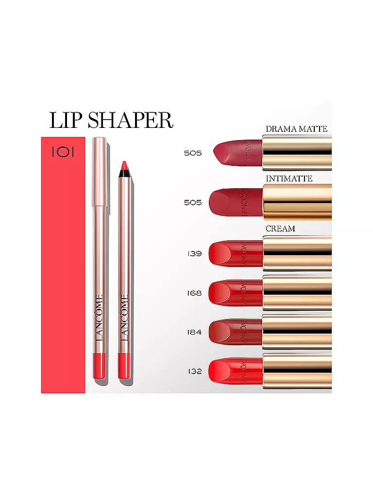 LANCÔME | Lippenkonturenstift - Lip Idôle Lip Shaper Creamy Matte Lip Liner (101 Spicy Cherry) | dunkelrot