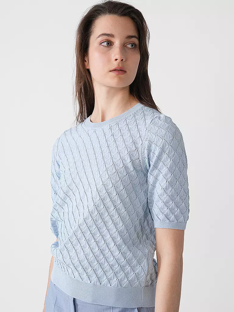 LANIUS | Pullover AJOUR | hellblau