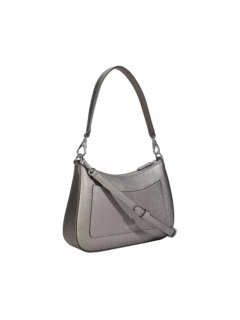 LAUREN RALPH LAUREN | Ledertasche - Henkeltasche DANNI 26 Medium | silber