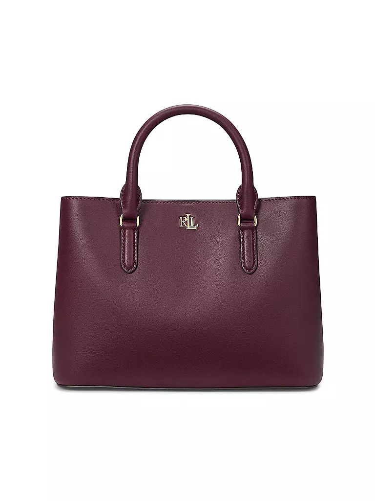 LAUREN RALPH LAUREN | Ledertasche - Henkeltasche MARCY 26 Small | dunkelrot