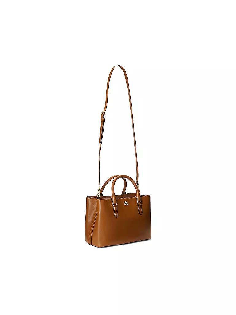 LAUREN RALPH LAUREN | Ledertasche - Henkeltasche MARCY 26 Small | dunkelrot