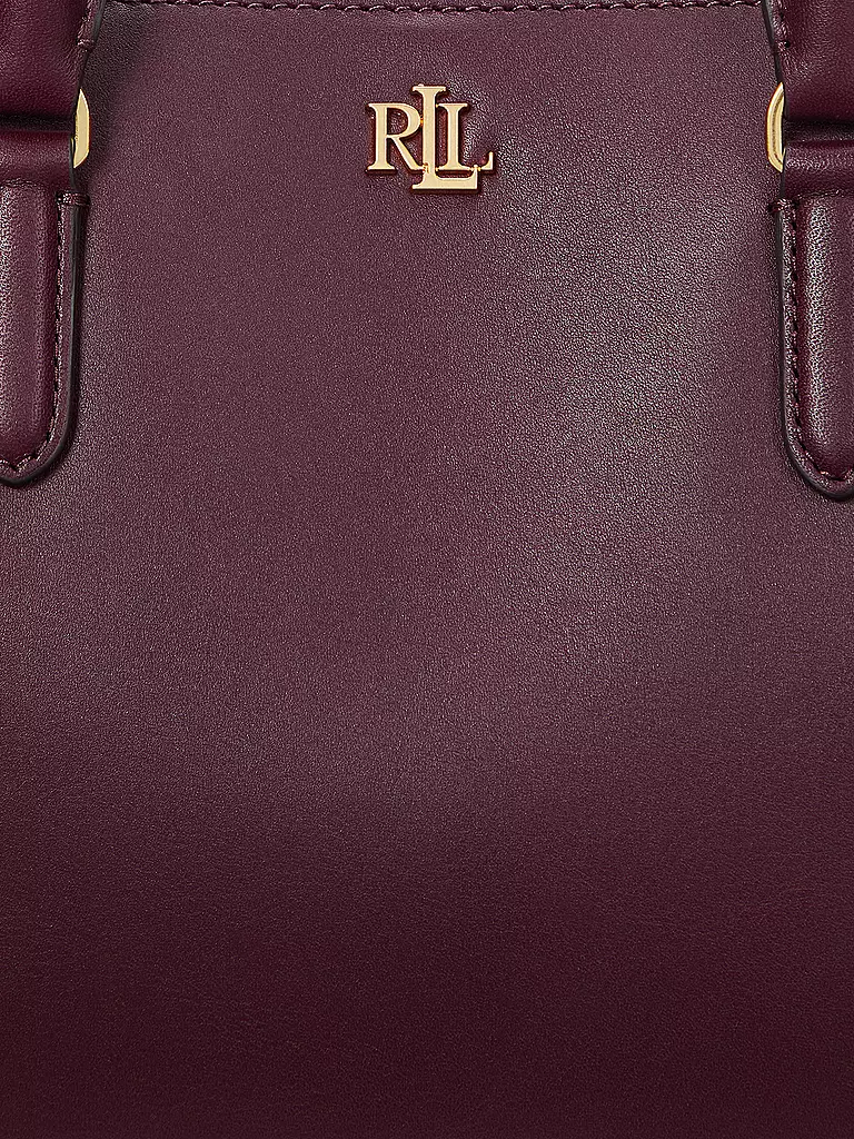 LAUREN RALPH LAUREN | Ledertasche - Henkeltasche MARCY 26 Small | dunkelrot