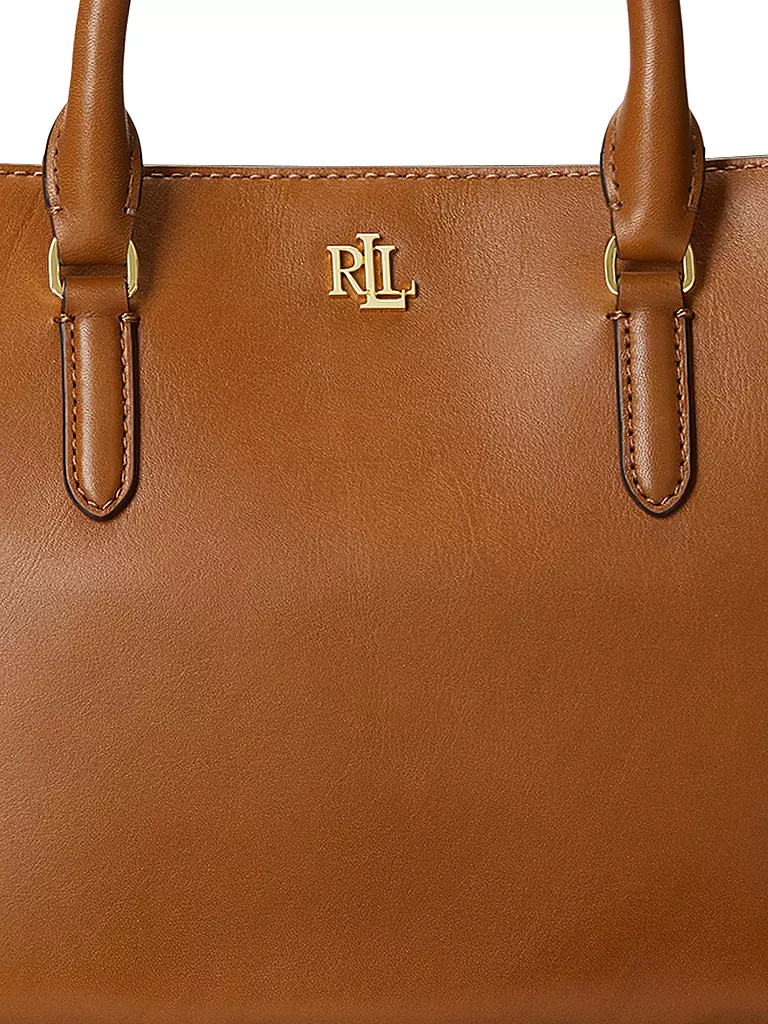 LAUREN RALPH LAUREN | Ledertasche - Henkeltasche MARCY 26 Small | braun