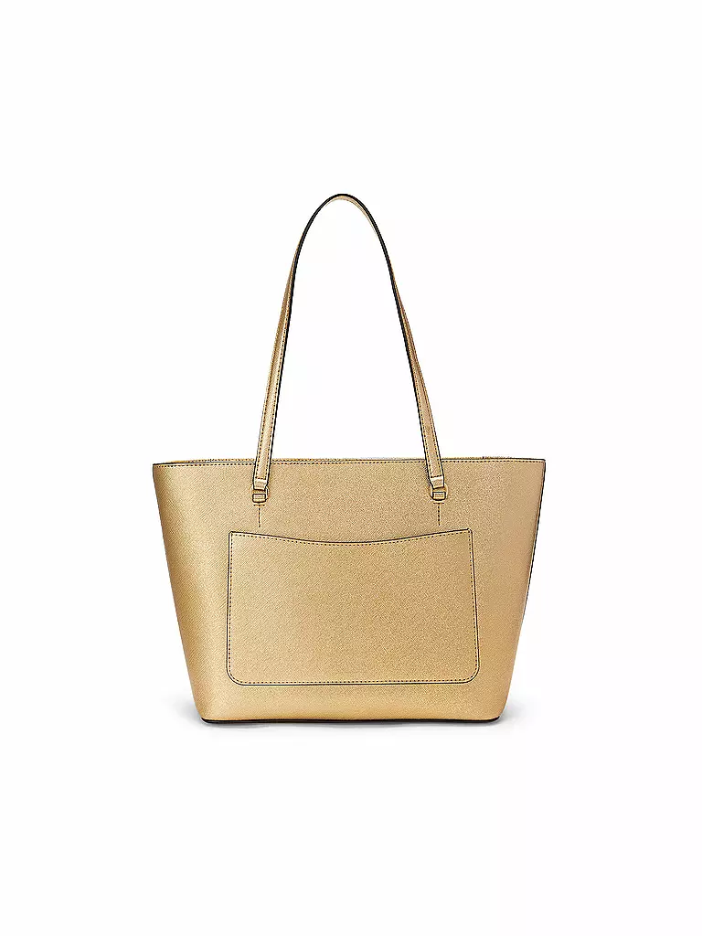 LAUREN RALPH LAUREN | Ledertasche - Shopper KARLY Medium | gold