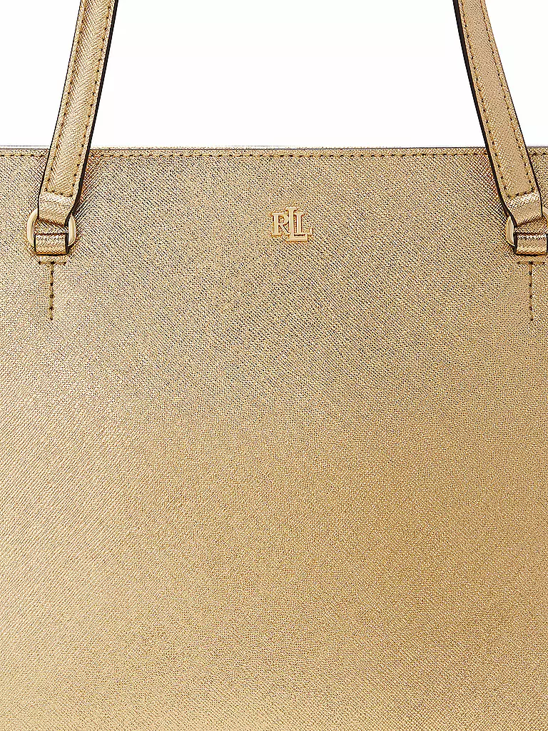 LAUREN RALPH LAUREN | Ledertasche - Shopper KARLY Medium | gold