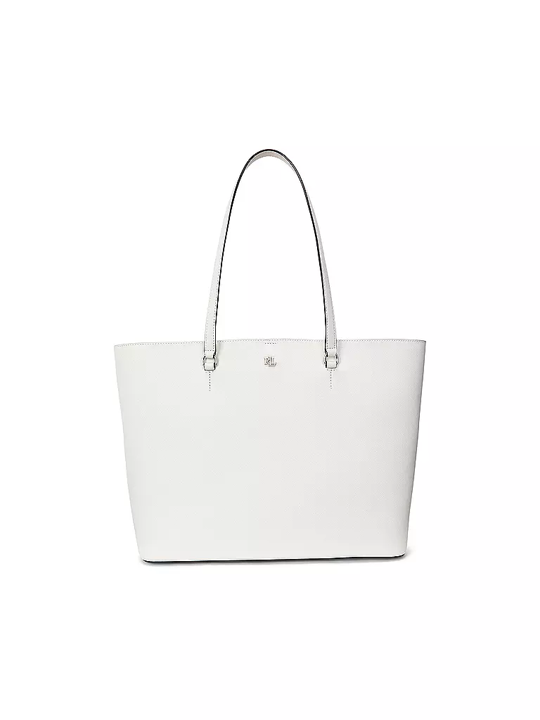 LAUREN RALPH LAUREN | Ledertasche - Shopper KARLY TOTE Large | weiss