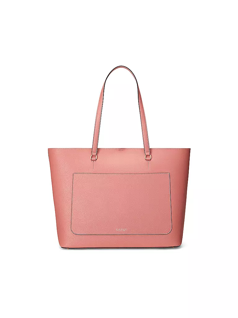 LAUREN RALPH LAUREN | Ledertasche - Shopper KARLY TOTE Large | rosa