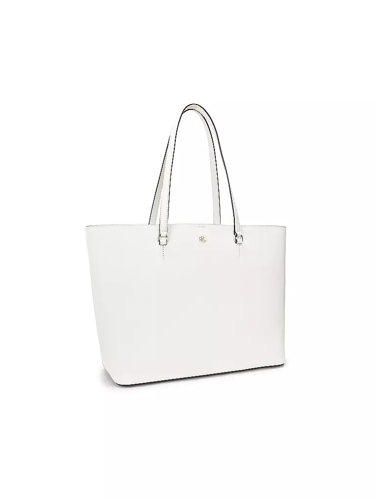 LAUREN RALPH LAUREN | Ledertasche - Shopper KARLY TOTE Large | weiss