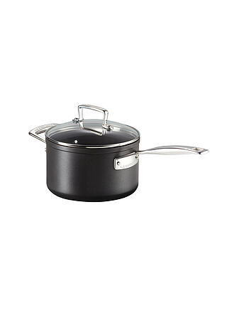 LE CREUSET | Aluminium-Antihaft Profitopf mit Deckel 18cm/2,8l Schwarz