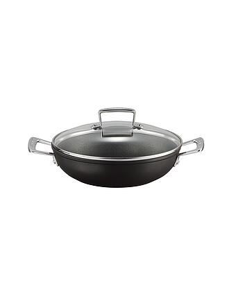 LE CREUSET | Aluminium-Antihaft Profipfanne mit Glasdeckel 24cm Schwarz