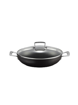 LE CREUSET | Aluminium-Antihaft Profipfanne mit Glasdeckel 28cm Schwarz