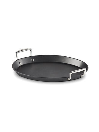 LE CREUSET | Aluminium-Antihaft ovale Pfanne 40cm Schwarz