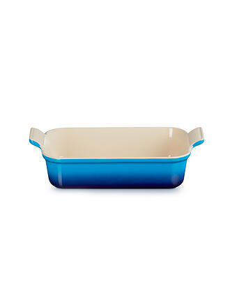 LE CREUSET | Rechteckige Auflaufform Tradition aus Steinzeug 26x19cm Azure