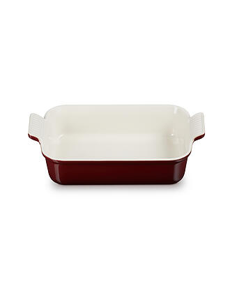 LE CREUSET | Rechteckige Auflaufform Tradition aus Steinzeug 26x19cm Garnet