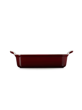 LE CREUSET | Rechteckige Auflaufform Tradition aus Steinzeug 26x19cm Garnet