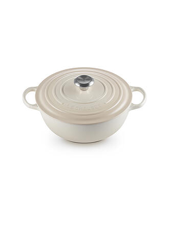 LE CREUSET | Gusseisen-Bräter mit Deckel 26cm LA MARMITE SIGNATURE Meringue