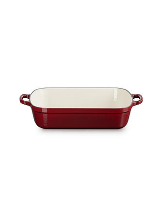 LE CREUSET | Gusseisen-Bratreine eckig 33cm SIGNATURE Garnet