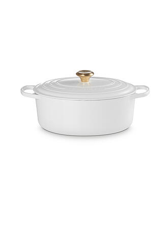 LE CREUSET | Ovaler Bräter aus Gusseisen Signature 31cm White