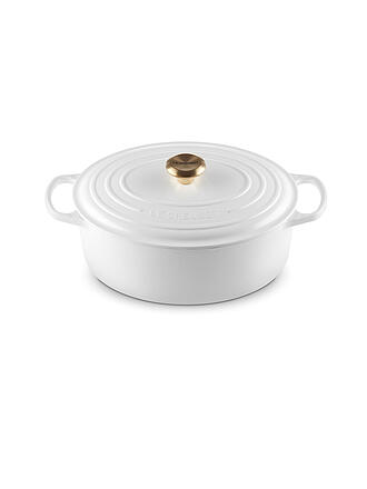 LE CREUSET | Ovaler Bräter aus Gusseisen Signature 31cm White