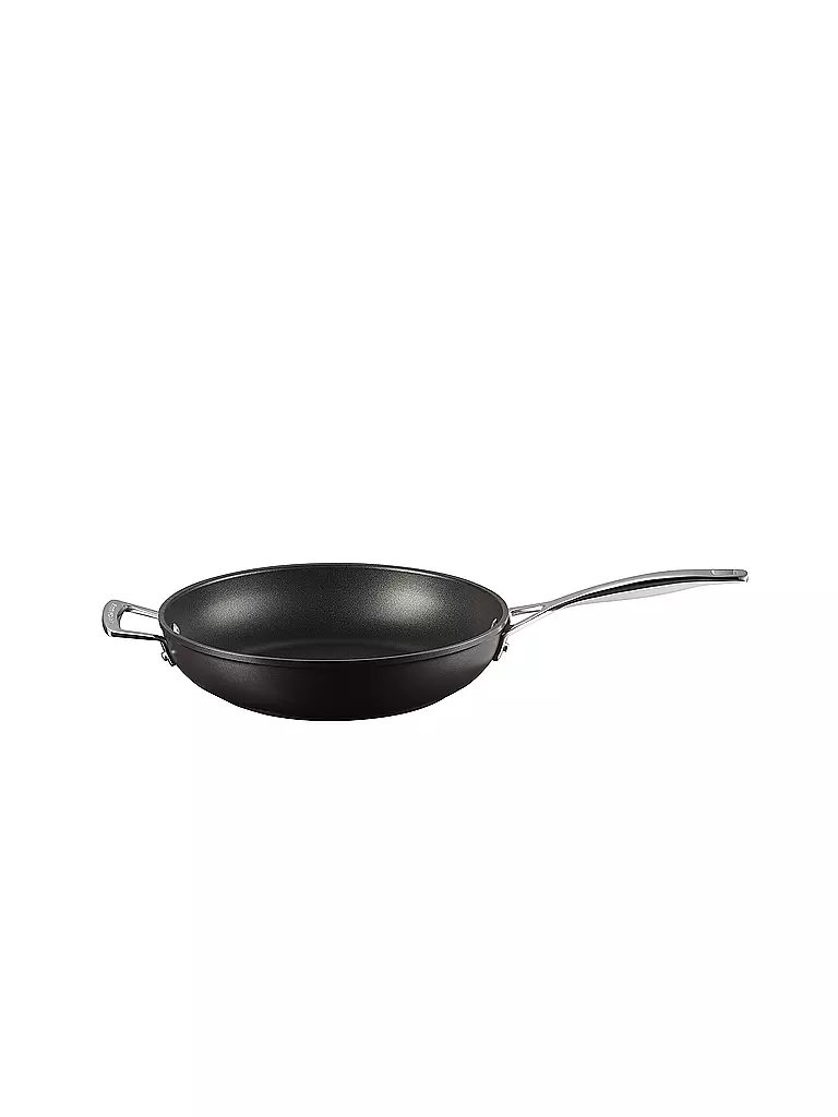 LE CREUSET | Aluminium-Antihaft hohe Pfanne mit Gegengriff 28cm/3,2l | schwarz