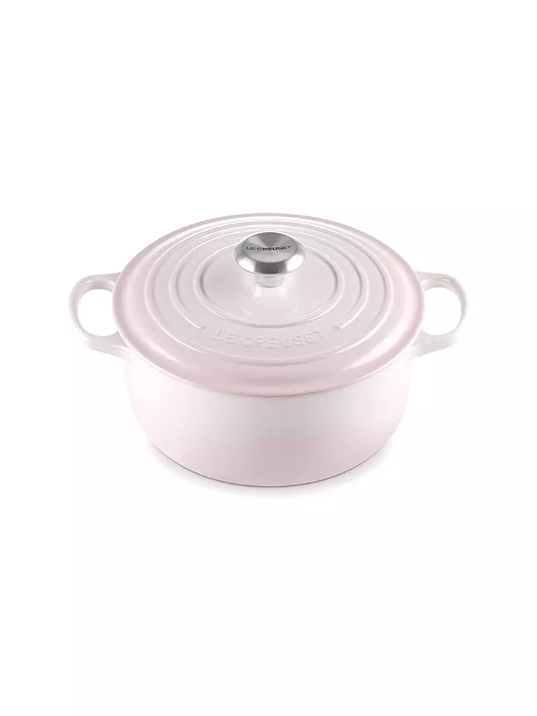 LE CREUSET | Bräter rund hoch SIGNATURE 24cm Shell Pink | rosa