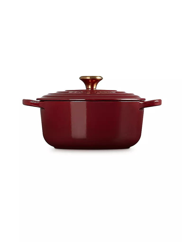 LE CREUSET | Bräter rund SIGNATURE 20cm/2,4l Garnet | dunkelrot