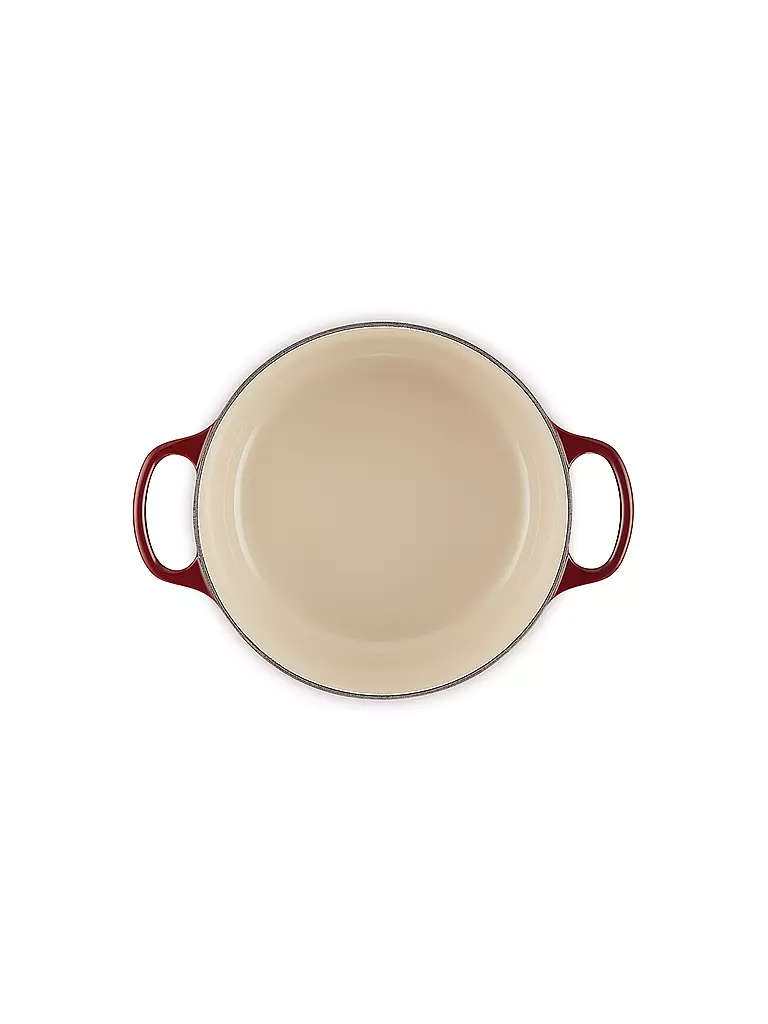 LE CREUSET | Bräter rund SIGNATURE 24cm Garnet | dunkelrot