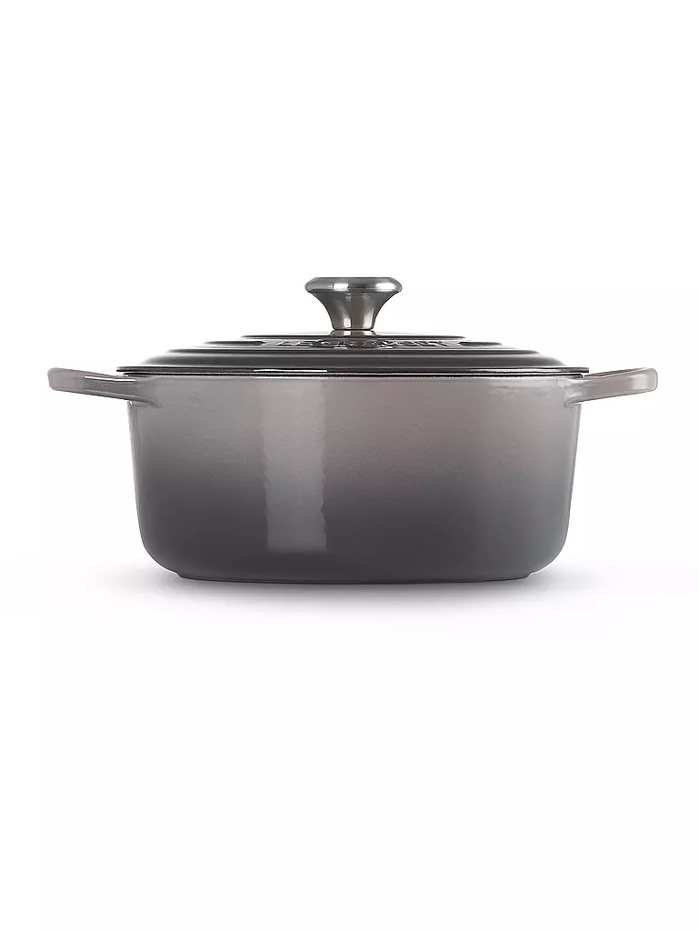 LE CREUSET | Bräter rund SIGNATURE 26cm Flint | grau