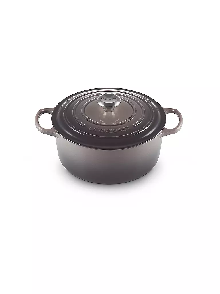 LE CREUSET | Bräter rund SIGNATURE 26cm Flint | grau