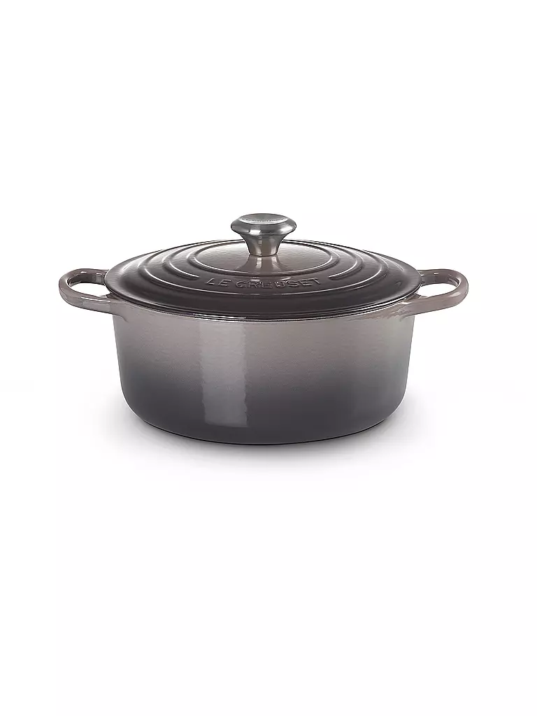 LE CREUSET | Bräter rund SIGNATURE 26cm Flint | grau