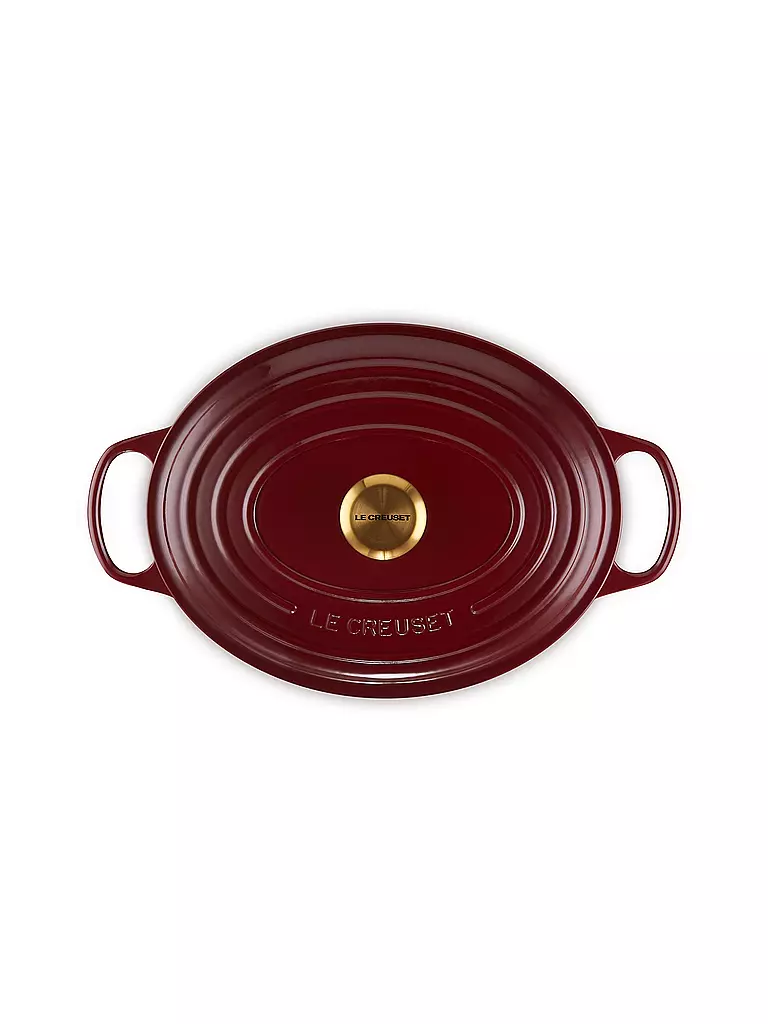 LE CREUSET | Bräter rund SIGNATURE 31cm 6,3l Garnet | blau